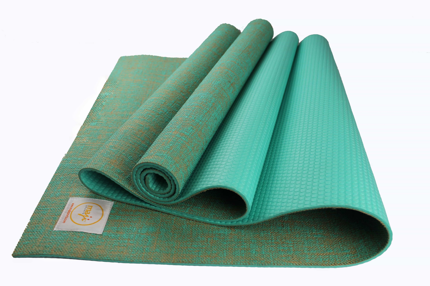 Maji Sports Jute Premium Eco Yoga Mat + Foot Massager (7.5cm x 17.5cm)