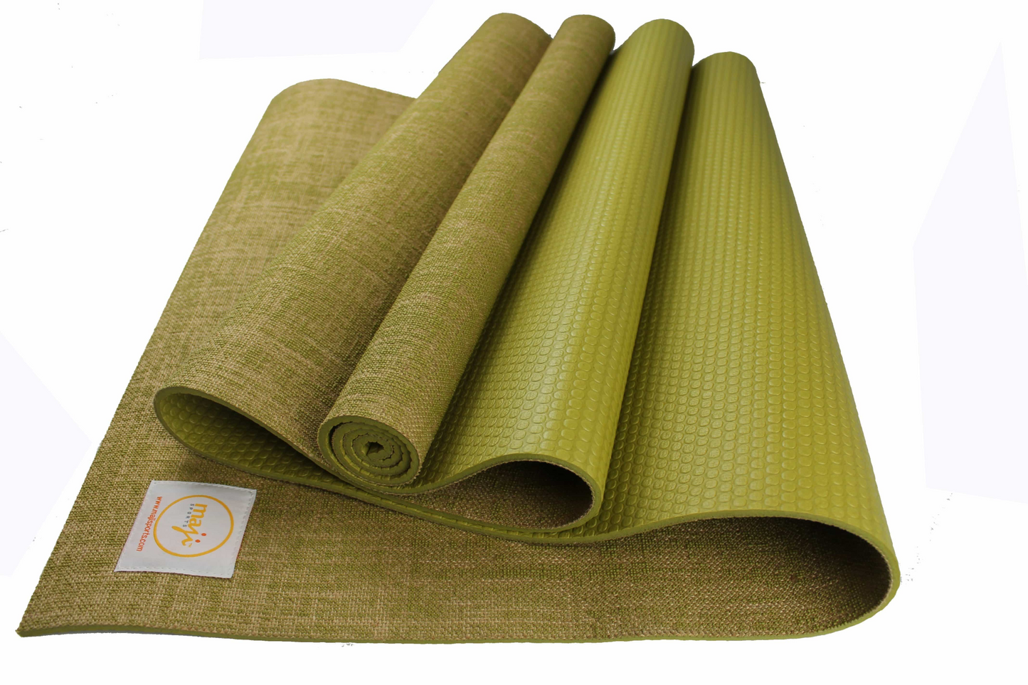 Maji Sports Jute Premium Eco Yoga Mat + Foot Massager (7.5cm x 17.5cm)