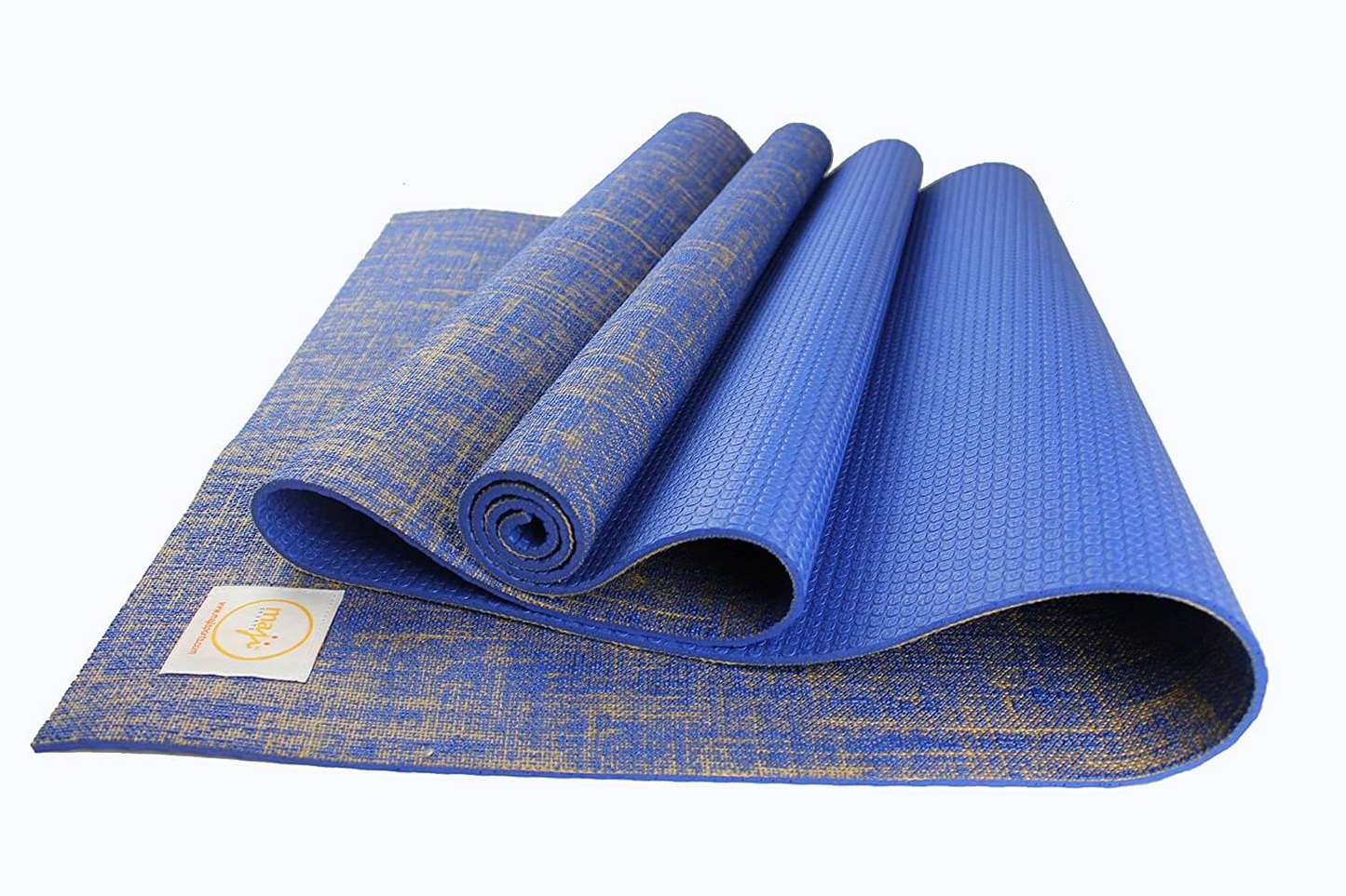 Maji Sports Jute Premium Eco Yoga Mat + Foot Massager (7.5cm x 17.5cm)