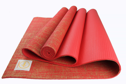 Maji Sports Jute Premium Eco Yoga Mat + Foot Massager (7.5cm x 17.5cm)