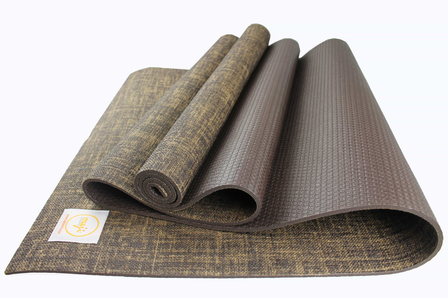 Maji Sports Jute Premium Eco Yoga Mat + Foot Massager (7.5cm x 17.5cm)