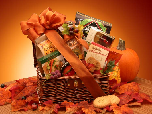 Fall Snack Chest - Thanksgiving gift basket - Fall gift basket