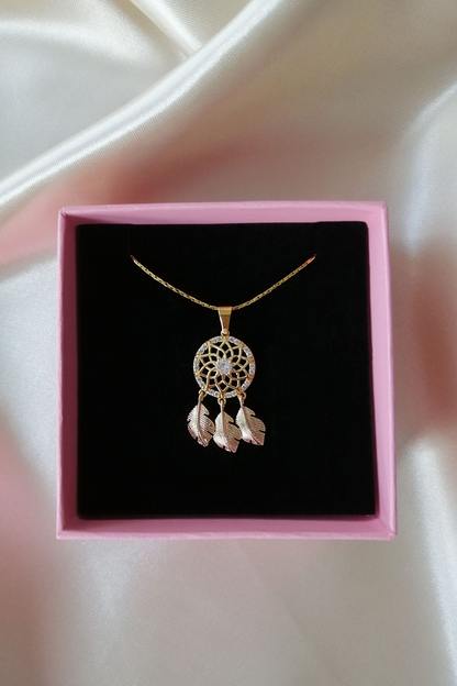 "Sweet Dreams" | 24K Dream Catcher Necklace