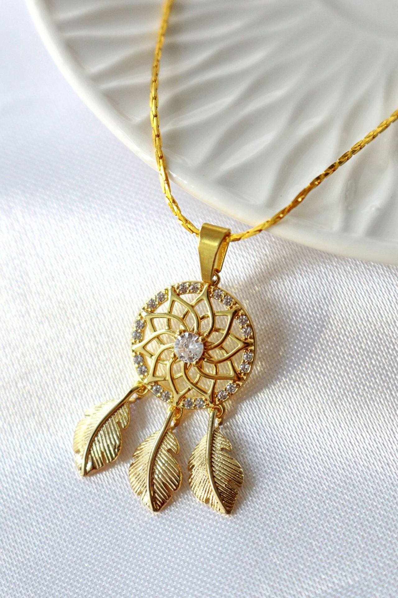 "Sweet Dreams" | 24K Dream Catcher Necklace