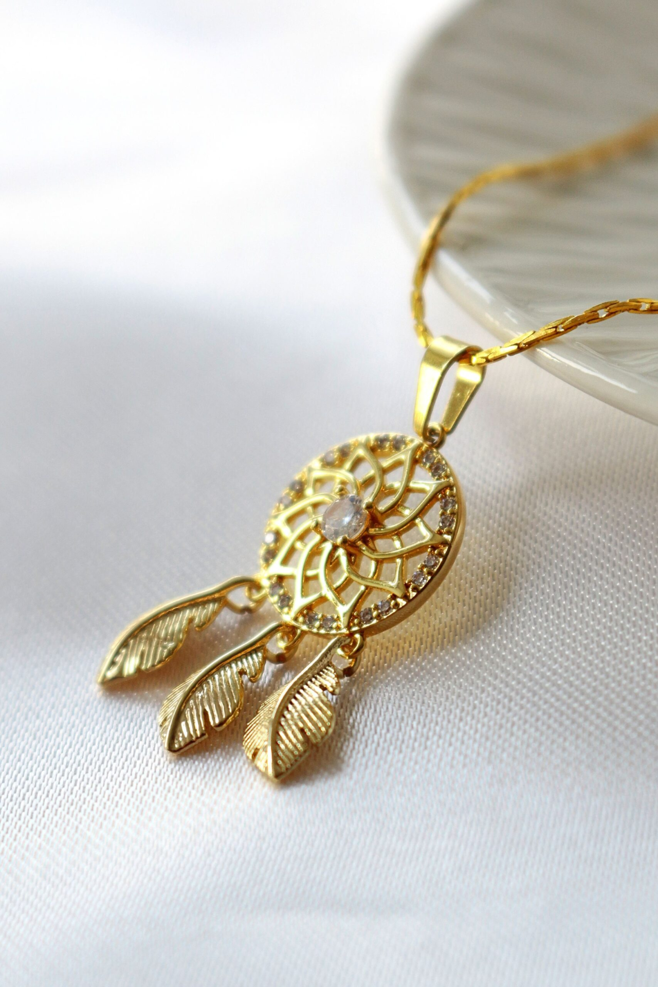 "Sweet Dreams" | 24K Dream Catcher Necklace