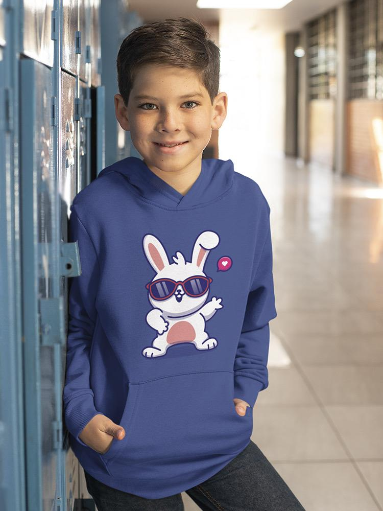 Cool Bunny W Sunglasses Hoodie -Image by Shutterstock