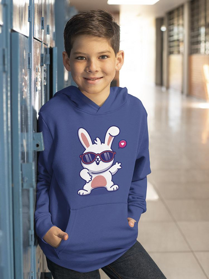 Cool Bunny W Sunglasses Hoodie -Image by Shutterstock