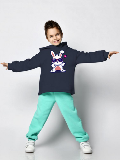 Cool Bunny W Sunglasses Hoodie -Image by Shutterstock