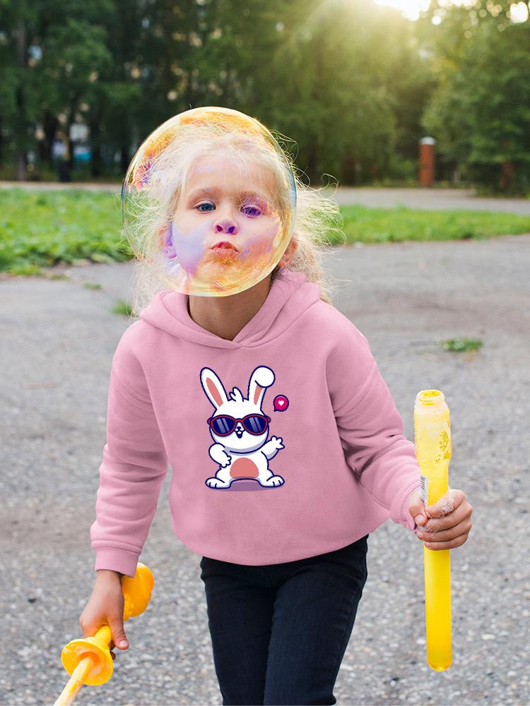 Cool Bunny W Sunglasses Hoodie -Image by Shutterstock