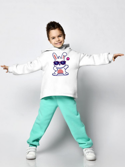 Cool Bunny W Sunglasses Hoodie -Image by Shutterstock