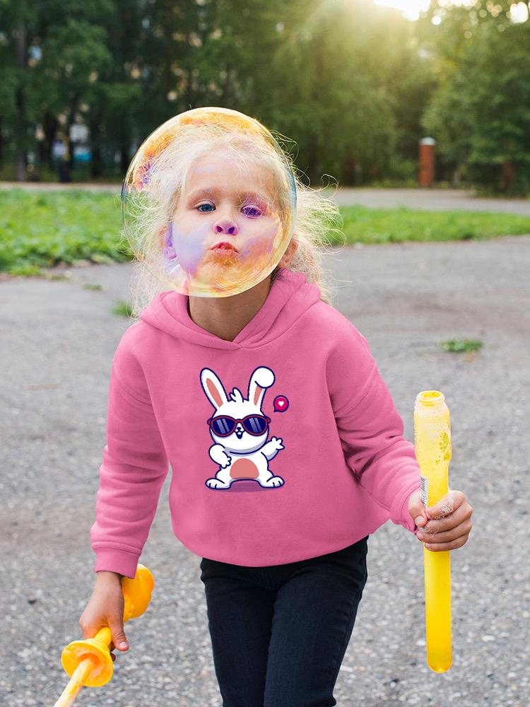 Cool Bunny W Sunglasses Hoodie -Image by Shutterstock