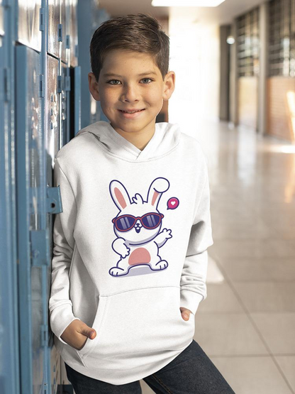 Cool Bunny W Sunglasses Hoodie -Image by Shutterstock