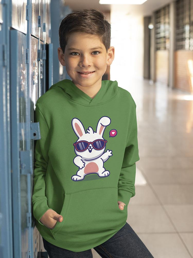 Cool Bunny W Sunglasses Hoodie -Image by Shutterstock