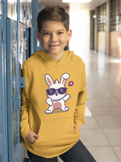 Cool Bunny W Sunglasses Hoodie -Image by Shutterstock