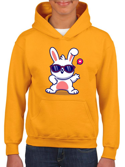 Cool Bunny W Sunglasses Hoodie -Image by Shutterstock