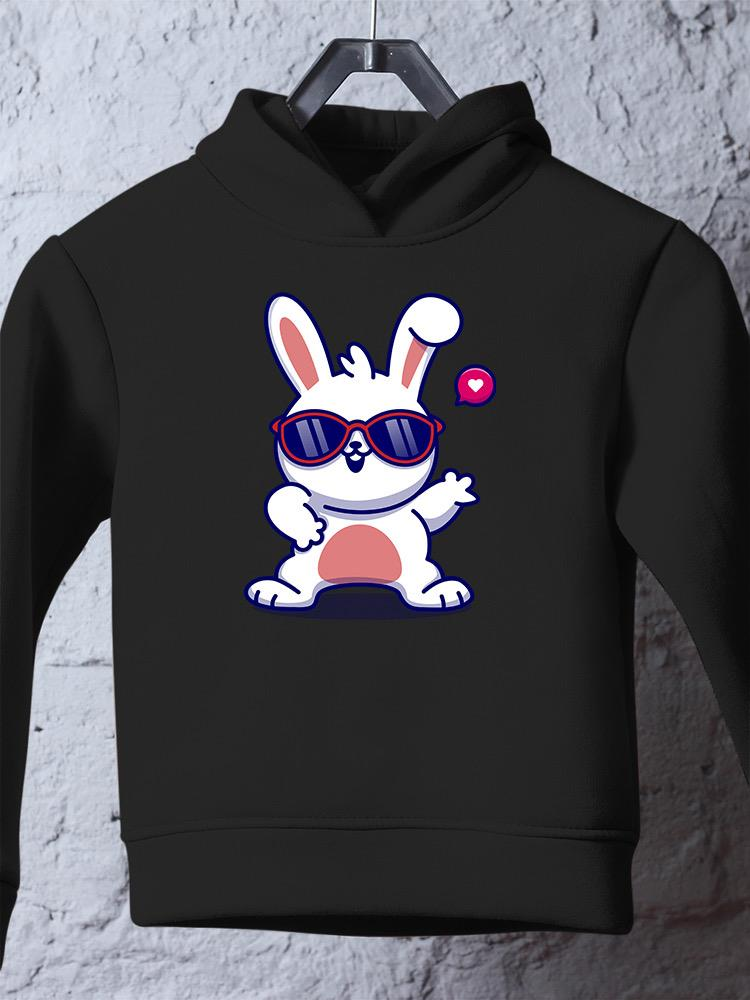 Cool Bunny W Sunglasses Hoodie -Image by Shutterstock