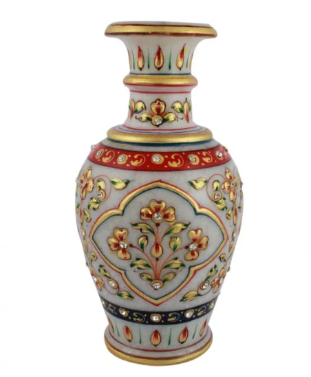 Meenakari Marble Flower Vase