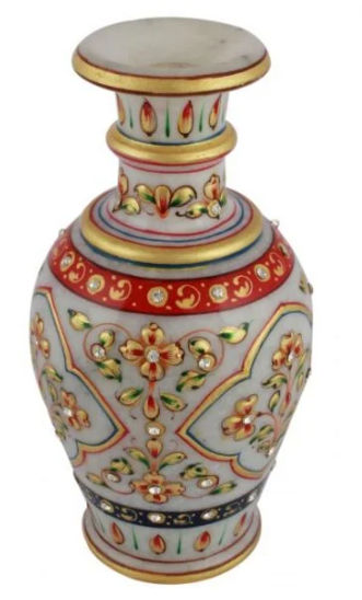 Meenakari Marble Flower Vase